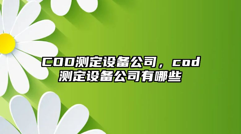 COD測定設(shè)備公司，cod測定設(shè)備公司有哪些