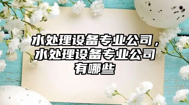 水處理設(shè)備專業(yè)公司，水處理設(shè)備專業(yè)公司有哪些