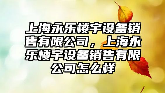 上海永樂樓宇設(shè)備銷售有限公司，上海永樂樓宇設(shè)備銷售有限公司怎么樣